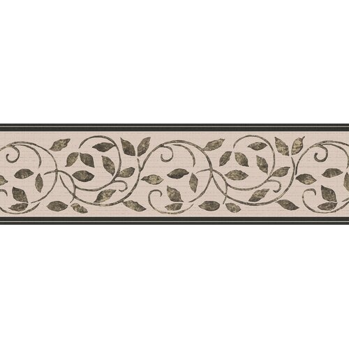 Red Barrel Studio® Peel And Stick Wallpaper Border Damask Grey, Brown